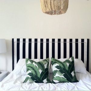 2 Indoor/Outdoor Banana Leaf Palm Pillow Covers